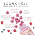 thumbnail image 3 of Hair Vitamins Gummies - Sugar Free Hair Growth Support Gummy with Biotin 5000 mcg Per Serving, Vitamin A, B12, C, D, E, Folic Acid - Supports Strong Beautiful Hair and Nails, Vegetarian - 120 Gummies, 3 of 9