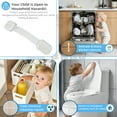 thumbnail image 3 of SUSWIM Baby Locks (10-Pack) Child Safety Cabinet Proofing - Safe Quick and Easy 3M Adhesive Cabinet Drawer Door Latches No Screws & Magnets Multi-Purpose for Furniture Kitchen Ovens Toilet Seats, 3 of 8