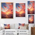 thumbnail image 4 of Designart "Sunrise Over the Ocean" Nautical & Beach Wall Art Print, 4 of 5