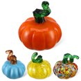 thumbnail image 1 of 4 figuras de calabaza para decoración de otoño, adornos de cristal, miniestatuas de calabaza, decoraciones de calabaza., 1 of 6