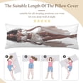 thumbnail image 5 of Africa Princess Body Pillow Cover Long Pillow Case Protector Decorative Bedding Soft Large Pillow Cases Covers for Bedroom,Couch,Sofa,20x54inch, 5 of 5