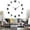 Black, variant on Bullpiano 3D Digital Wall Clock Sticker Living Room Decor House Decorations Living Room Living Room Decorations for Wall Silver Wall Decor 3D Wall Decor Mirrors for Wall Decor Living Room