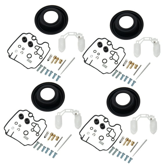 Carburetor Rebuild Kit With Float Diaphragm 4sets For Yamaha FZR600R 1989 - 1999