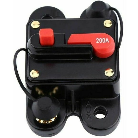 Electrical Damage Prevention Circuit Breaker for Inline Inverter, Reset Function for Car Stereos Audio, Power Surge Protection Compatible with 12 Volt Systems, Overload Protector