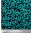thumbnail image 1 of Soimoi Polyester Crepe Fabric Artistic Bird Decor Fabric Printed Yard 42 Inch Wide, 1 of 3