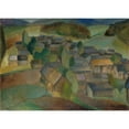 thumbnail image 2 of Alvar Cawén 24x18 Gold Ornate Framed and Double Matted Museum Art Print Titled - Landscape from France (1917), 2 of 4