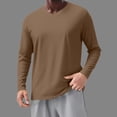 thumbnail image 2 of Dry Fit Long Sleeve Shirt for Men, Solid Color, Lightw8, Breathable, Pullover Top, Polyester Spandex, 1 Pc, 2 of 8