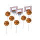 thumbnail image 4 of unbranded 24Ud Decoraciones Para Pasteles Con De Baloncesto Para Eventos Y Manualidades, 4 of 7