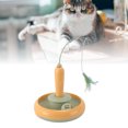 thumbnail image 1 of Cat Feather Toy, Automatic Rotating Cat Teaser  For Indoors Orange And Blue,Yellow And Green, 1 of 8