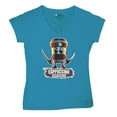 thumbnail image 5 of Cappuccino Assassino Women's V-Neck T-shirt Fun Italian Brainrot Gen Z Alpha Meme, 5 of 7