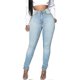 thumbnail image 2 of Womens Classic High Waisted Skinny Stretch Butt Lifting Jeans Slim Fit Denim Pants, 2 of 5