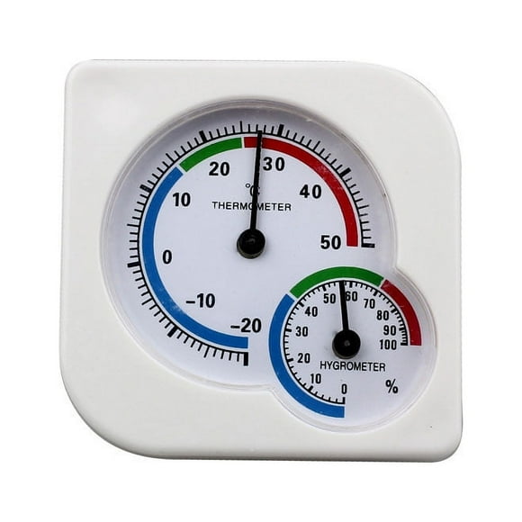 WIFKLSIIPG Indoor Outdoor MIni Hygrometer Thermometer Temp Temperature Meter New(White)