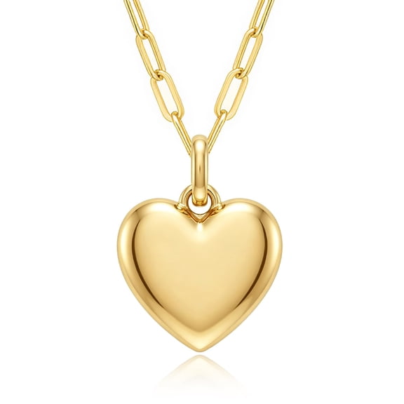 Heart Pendant Necklace for Women, Elegant Fashion Jewelry Accessory