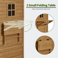 thumbnail image 6 of MCombo Large Storage Shed with Lockable Door and 6 Shelves, Outside Tall Tool Wooden Cabinet with Double Foldable Tables for Patio Yard Lawn 2645, 6 of 8