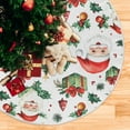 thumbnail image 6 of Ryvnso Christmas Tree Skirt Vintage Santa Claus Trees Xmas Tree Skirts Ornament Home Decorations 35.4", 6 of 6