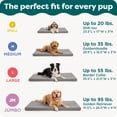 thumbnail image 6 of FurHaven Pet Products Restful Dreamer Small Orthopedic Foam Deluxe Crate Mat, Gray, 6 of 8