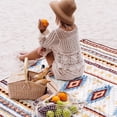 thumbnail image 3 of Lifestance Outdoor Picnic Blankets Extra Large in Outlets Design, 79" x 79" Waterproof Sandproof Foldable Compact Beach Blanket for Grass Park Mat, 3 of 10