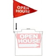Open House Pennant Flag with Pole For Realtor Real Estate Aframe Sign
