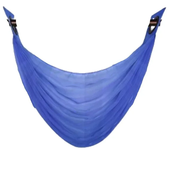 Gorgeous Home Linen K36 Elegant Voile Sheer Waterfall Swag Valance with Bronze Grommets, 36" x 16", 1-Piece Royal Blue
