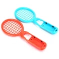 thumbnail image 4 of 1 par de controladores de detección de movimiento para mango de raqueta de tenis para accesorios de consola de juegos (rojo y azul), 4 of 12