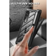 SUPCASE Unicorn Beetle Pro Series Case for Samsung Galaxy Z Fold 3 5G (2021), Full-Body Dual Layer Rugged Case with Built-in Screen Protector & Kickstand & S Pen Slot (Black)