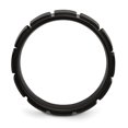 thumbnail image 2 of Stainless Steel Black Plated 8mm Ring Wedding Man  For Dad Mens  For Him, 2 of 10