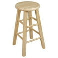thumbnail image 3 of PJ Wood Classic Round-Seat 24" Kitchen Counter Stools, Natural (Set of 6), 3 of 7