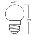thumbnail image 6 of Viribright G15 Globe LED Light Bulb (12 pack) 25 Watt Replacement, E26 Base, Warm White (2700K), 90+ CRI, 6 of 7