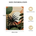 thumbnail image 2 of Nawypu  Abstract Boho Tropical Monstera Palm Leaves Mid Century Modern Framed Wall Art Canvas Prints,Minimalist Geometric Boho Decorations For Home Girls Bedroom Bathroom Office, 2 of 5