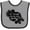 Heather and Black, variant on Inktastic Future Monster Truck Driver Boys or Girls Baby Bib