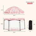 thumbnail image 5 of Dream On Me Onyx Baby Play Yard Set with Canopy, Blush Pink, Unisex, 5 of 9