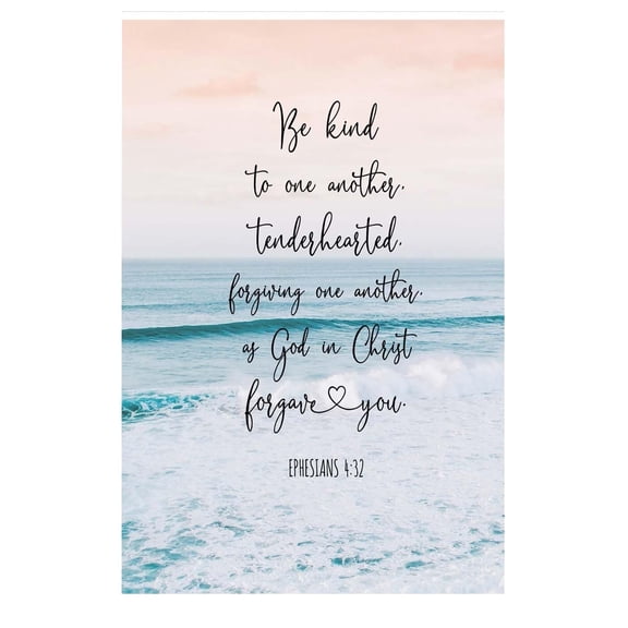 Ephesians 4 32 Be Kind To One Another Religious Wall Art Christian Scripture Poster Bible Quotes Wall Decoration for Living Room