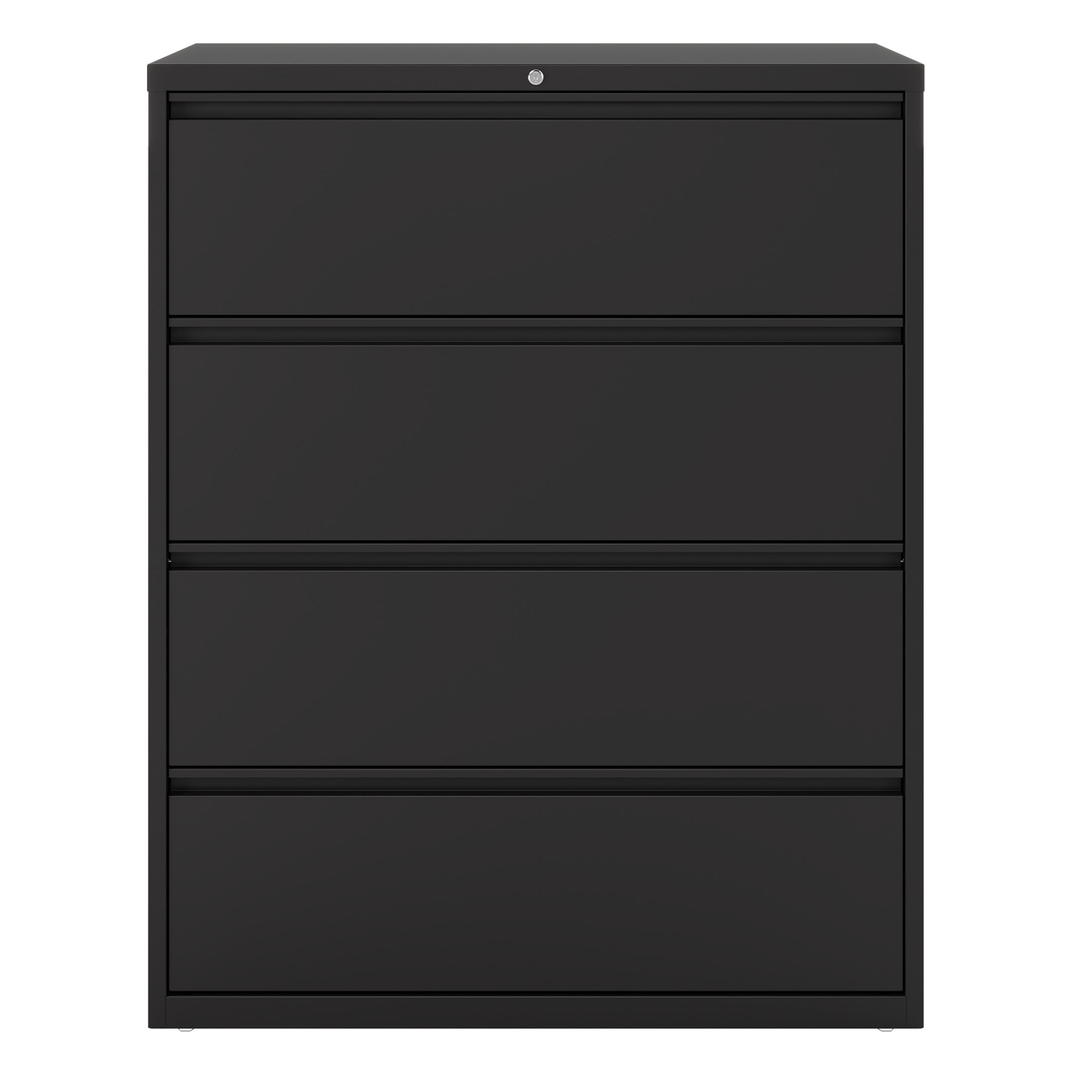 Hirsh 42 inch Wide 4 Drawer Metal Lateral File Cabinet for Home and Office, Holds Letter, Legal and A4 Hanging Folders, Black