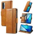 thumbnail image 1 of Case for TCL 20 S Cover Leather Wallet Folio Case Book Design Flip Magnetic Closure - Yellow, 1 of 5