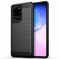 thumbnail image 1 of PANDACO Black Brushed Metal Case for Samsung Galaxy S20 Ultra, 1 of 2
