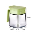 thumbnail image 3 of Vacemry Under $5 Glass Spice Jar, 300ml Condiment Container with Spoon, Clear Kitchen Canister for Sugar Pepper, Flip Top Lid Seasoning Storage, 3 of 7