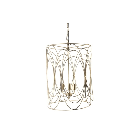 Creative Co-Op 24" Pendant Light with Wire Swirl