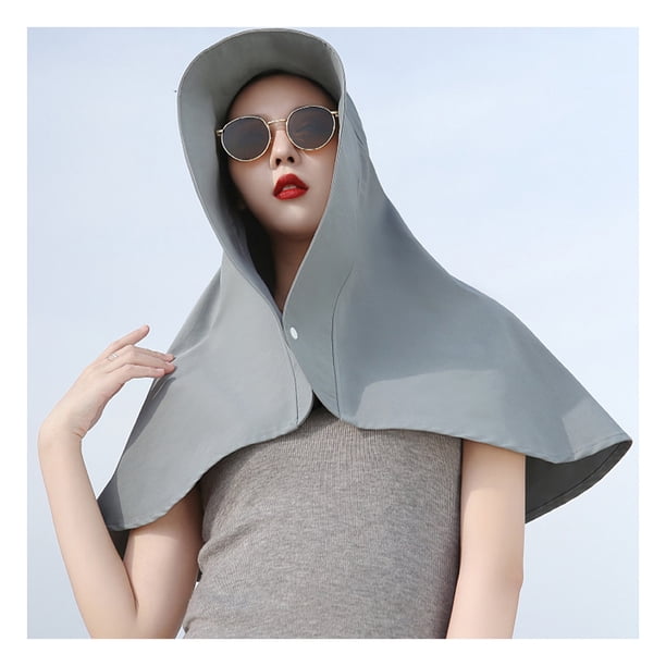 Sombrero de senderismo con protección solar, protección solar para mujer, sombrero de pesca con protección UV, sombrero de protección solar muy versátil