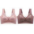 thumbnail image 1 of Cathalem Bras for Large Breasts Wireless Everyday Bra with Adjustable Straps,Coffee 6L, 1 of 4