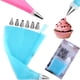 thumbnail image 2 of Kit de manga pastelera profesional de 8 piezas, bolsa pastelera reutilizable, 6 boquillas de pastelería y 1 manga pastelera de silicona azul, magdalenas y pasteles DIY, 2 of 5