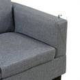 thumbnail image 6 of Aukfa 80" Sectional Sofa for Living Room, 3 Seater Couch with Reversible Ottoman, Chenille, Dark Gray, 6 of 9