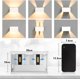 thumbnail image 2 of Aplique de pared LED para interior y exterior, IP65, resistente al agua, para interior y exterior, moderno aplique de pared para dormitorio, sala de estar, entrada, iluminación ajustable de, 2 of 5