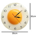 thumbnail image 2 of Fried Egg Poached Egg Wall Clock Egg Yolk Clock Digital Pointer Clock Canteen Restaurant Acrylic Wa, 2 of 5