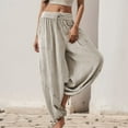thumbnail image 5 of Women Pants Casual Womens Pants Grey Pants for Women Comfy Pants Women Trousers High Waisted with Pockets Women Summer Outfits, 5 of 8