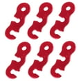 thumbnail image 4 of GOOHOCHY 6Pcs Durable Aluminum Rope Buckle for Canopy Wind Rope Fastening Red, 4 of 8