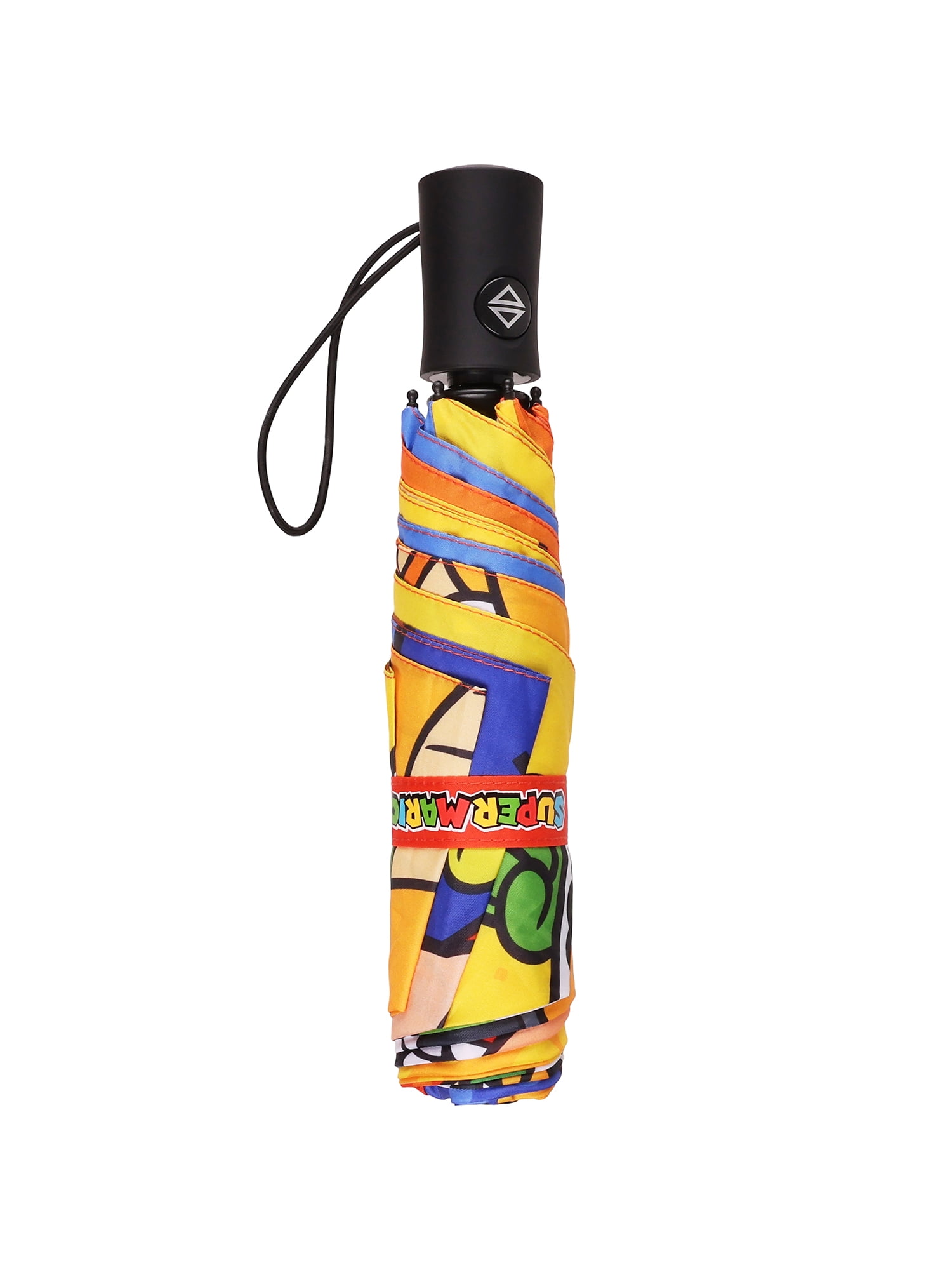 Super Mario 6 Panel Telescopic Umbrella with Auto Open Button