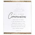 thumbnail image 2 of Dicksons TPLK810-92 My First Communion White And Woodgrain 8 x 10 Wood Distressed Finish Decorative Tabletop Plaque Home Décor, 2 of 2