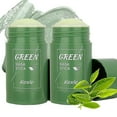 thumbnail image 1 of 2 Pcs Green Tea Mask Stick Blackhead Remover Deep Cleansing Smearing Clay Moisturizes Oil Control Purifying Clay Mask, 1 of 5