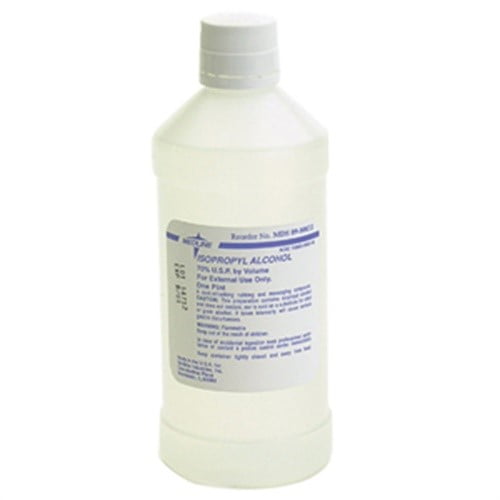 Medline 70% Isopropyl Rubbing Alcohol, 16 Oz, Pack Of 12