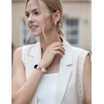 thumbnail image 6 of Wearlizer Leather Band Compatible with Charge 5 Watch Bands for Women, Dressy Slim Leather Strap Replacement Wristband with D-Shape Metal Buckle for Charge 5 Fitness Tracker, 6 of 6